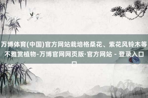 万博体育(中国)官方网站栽培格桑花、紫花风铃木等不雅赏植物-